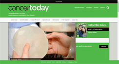Desktop Screenshot of cancertodaymag.org